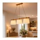 Luster na sajli AIDA 3xE27/15W/230V prečnik 25 cm hrast/krem