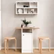 HANAH HOME Set Trpezarijski sto i zidna polica Nord ND17 SW