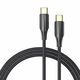 Vention kabel usb-c 2.0 do usb-c 3a vention taubh 2m led črna