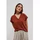 Marisse Womens T-Shirt L-Ts-4076 Brown