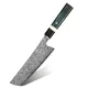 Damaskasti kuhinjski nož ZE-37470 - Nakiri / Zelena / Crna KP37470