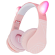 PowerLocus dječje bežične slušalice P1 Ears, ružičaste