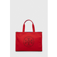 Torba Tory Burch boja: crvena