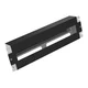 Solarix RAIL-3U-DIN-BK Namestitvena plošča 3U z DIN vodilom za 19 omaro, BK RAL9005
