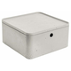 Curver Škatla za shranjevanje s pokrovom Beton, L 1, 8,5l, siva