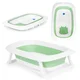ECO TOYS Sklopiva kadica za bebe sa odvodom Cow, zelena