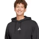 ADIDAS SPORTSWEAR Športna majica FEELCOZY črna / bela