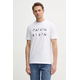 Bombažna kratka majica Calvin Klein moška, bela barva, K10K114156