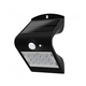 LED solarno zidno svetlo sa senzorom LED/1.5W/3,7V IP65 crna