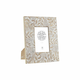 Okvir za sliku DKD Home Decor Bijela Prirodno Kristal Drvo Manga Indijac 20 x 1,3 x 25 cm
