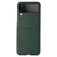 Maska Elegant Leather za Samsung Z Flip 4 zelena