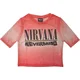 Nirvana Nevermind Wavy Logo (Mesh) Pink XS Ženske Majica