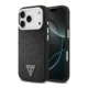 Maska Case Guess Glitter Triangle Logo MagSafe za iPhone 17 Pro crna