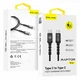 BLAVEC RAPTOR OPLETENI KABEL – TIP C DO TIP C – PD 60W 3A 50 cm – crni