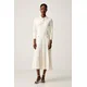 MICHAEL Michael Kors Pletena obleka MT683J3BFD Kremna Slim Fit