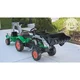 Falk Šlapalni traktor 2051N Farmland z nakladalnikom, bagerjem in prikolico