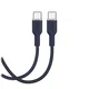Puro ICON USB-C 60W 1,5m fleksibilen kabel - temno moder