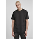 Oversized Pinstripe Tee black