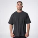 Polleo Mens Forge Oversized Statement Short Sleeve T-Shirt, Grey - S/M