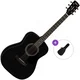 Cort AF510 Basic SET Black Satin Akustična kitara Jumbo