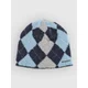 Empyre Argyle Shag Beanie blue