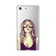 Ovitek Print za Sony Xperia M5 My Print Cover, Skin Cristal Case 450 Girl Kiss, črna in rumena