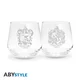 Kozarci ABYstyle Harry Potter - komplet 2 kosov, Ravenclaw in Hufflepuff, 30 cl
