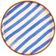 Home Talerz deserowy Dolce Vita 20 cm niebieskie pasy