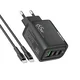 Moxom MX-HC158 Punjač, QC3.0 65W, Tip C na tip C, Crni
