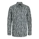 JACK & JONES Srajca Leeds mornarska/dimno modra/temno siva/greige