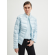 Light blue womens double-sided quilted jacket Guess Janis - Ladies