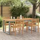 Stol za vrt Siva 200 x 90 x 75 cm Čvrsto drvo akacije