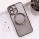 Maska za telefon Mag Case Electroplated za iPhone 16, Crna