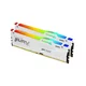 KINGSTON DDR5 32 GB DIMM (komplet 2) 6800MT/s CL34 Non-ECC FURY Beast RGB EXPO, bela