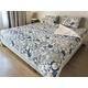 Viktorija set frotir/pamuk prekrivač Blue Circle 200x200cm ( VLK000281-bluecircles200x200 )