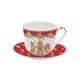 Mug with saucer, porcelain, 400 ml, Fancy Gingerbread - Nuova R2S