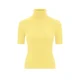 PANTHEROAR Pulover High Neck Short Sleeve Top svetlo rumena