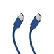 SBS TECABLETISSUETCCB USB-C v USB-C, 1,5m, 60W, pleten kabel - modri