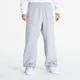 Superge Nike Solo Swoosh Mens Open-Hem Brushed-Back Fleece Pants Dk Grey Heather/ White XXL