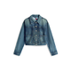 Tommy Jeans Prehodna jakna moder denim