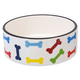 Dog Fantasy MIŠKA DOG FANTASY keramická potisk barevné kosti bílá 15,5 cm 0.79 l