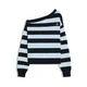 Bershka Pulover marine/nebeško modra
