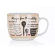 Banquet Keramični vrč za juho RECIPE FOR FRIENDSHIP 730 ml, komplet 4