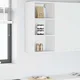 vidaXL Viseča omarica Riga Bela 40 x 29,5 x 80 cm Konstruiran les