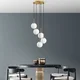 Opviq Luster Orbital-15-14017, 40x40x115cm, IP20, Zlatno-bele boje