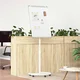 vidaXL Magnetna bela tabla s kolesom Bela in siva 62 x 62 x 195 cm EPS