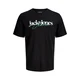 JACK & JONES Majica JJTom zelena / črna / bela
