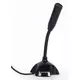 MIC-D-02 Gembird Desktop mikrofon, savitljivo telo, black, 3.5mm