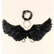 Angelska krila Black Angel, črna