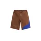 Desigual Hlače Bermuda kobalt modra/rjava